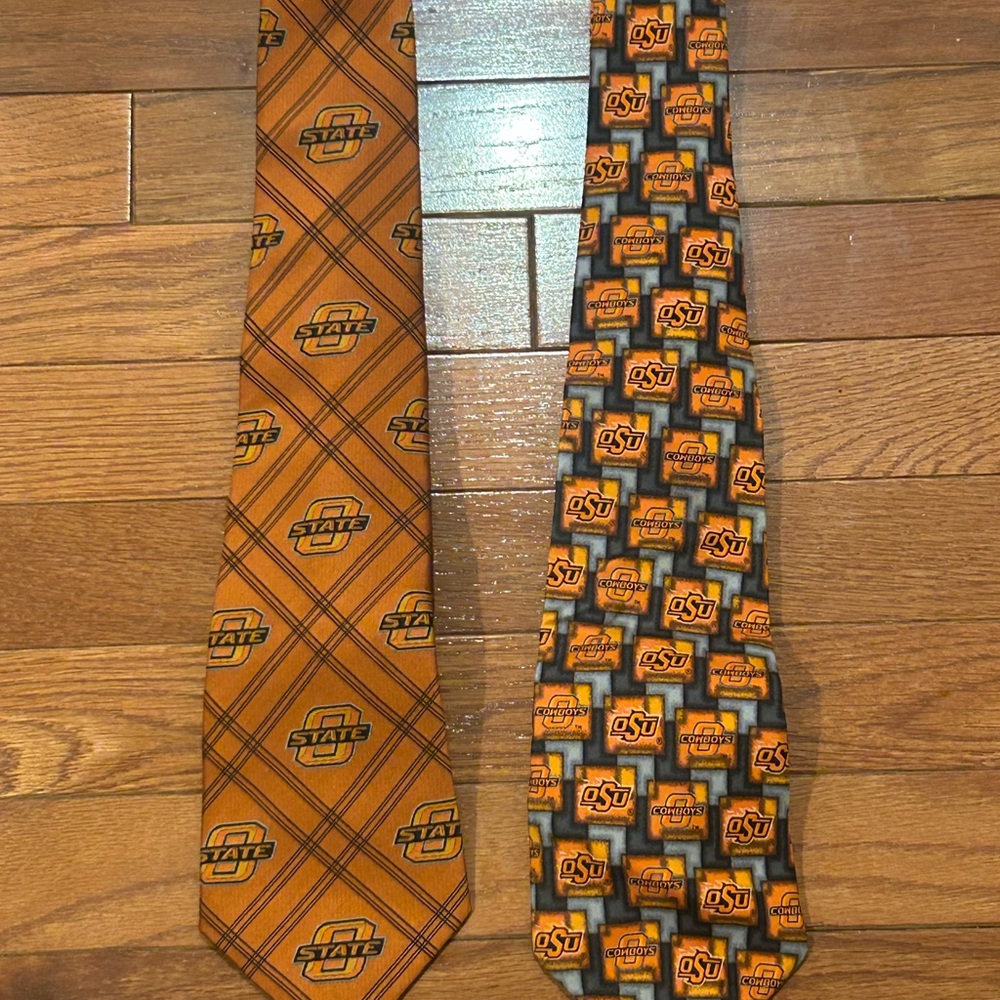 Orange Patterned Men's Ties